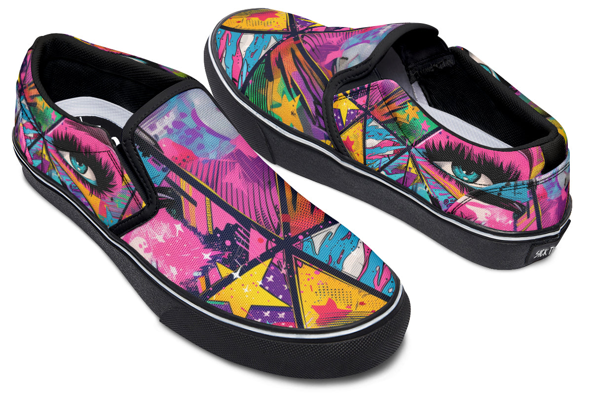 COMIC RISE SLIPONS