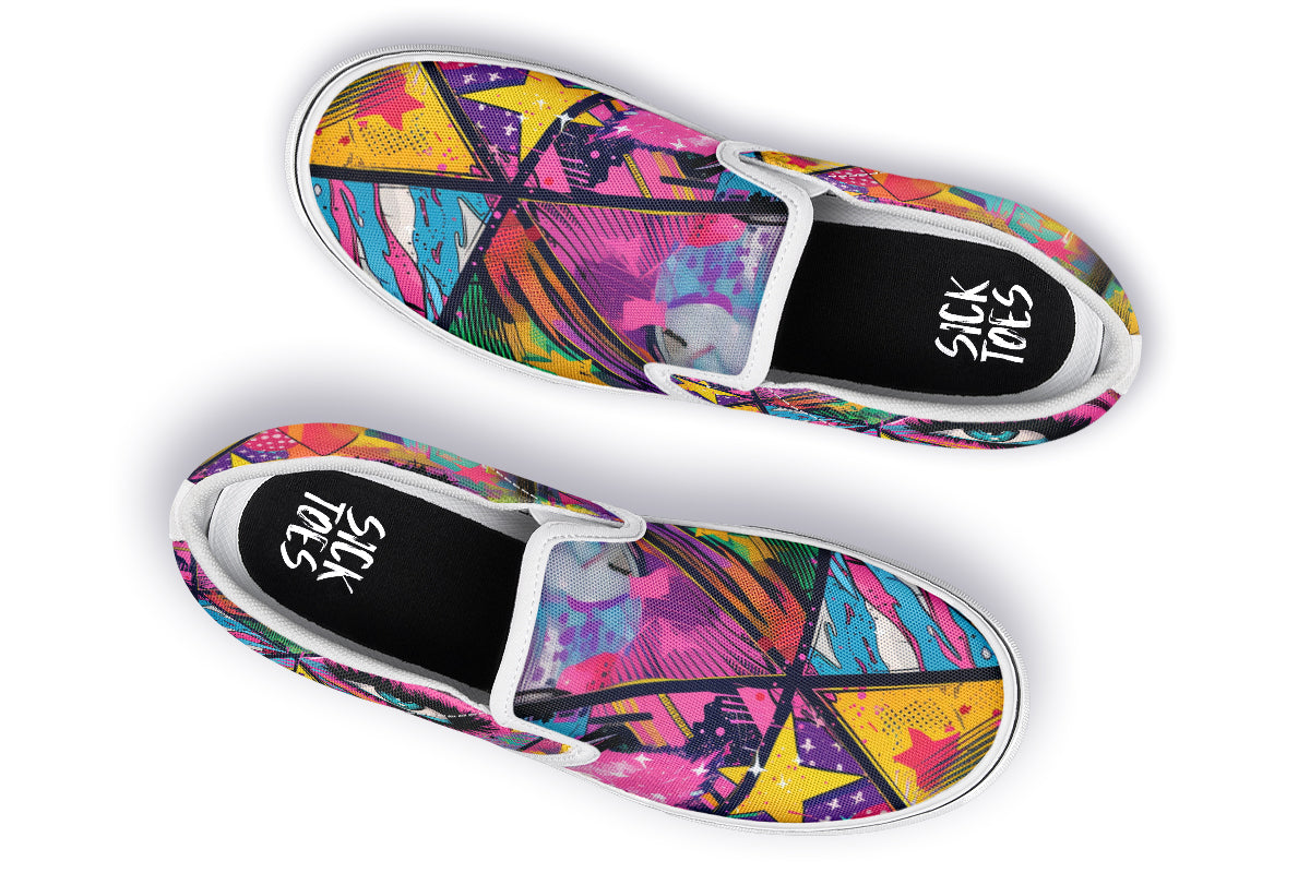 COMIC RISE SLIPONS