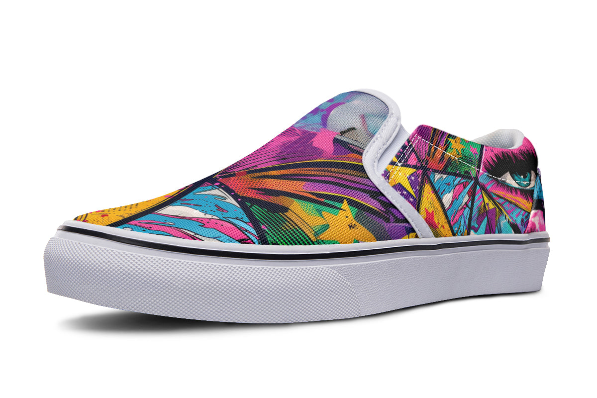 COMIC RISE SLIPONS