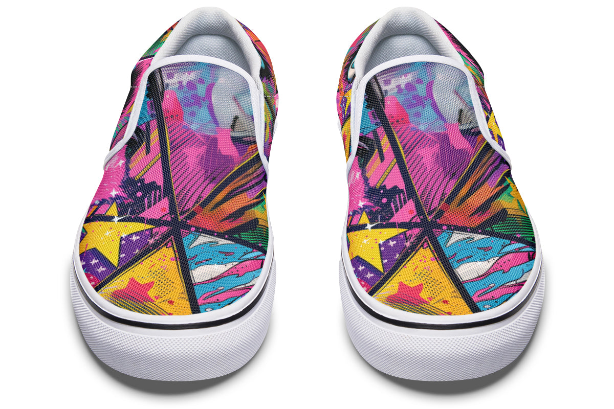 COMIC RISE SLIPONS