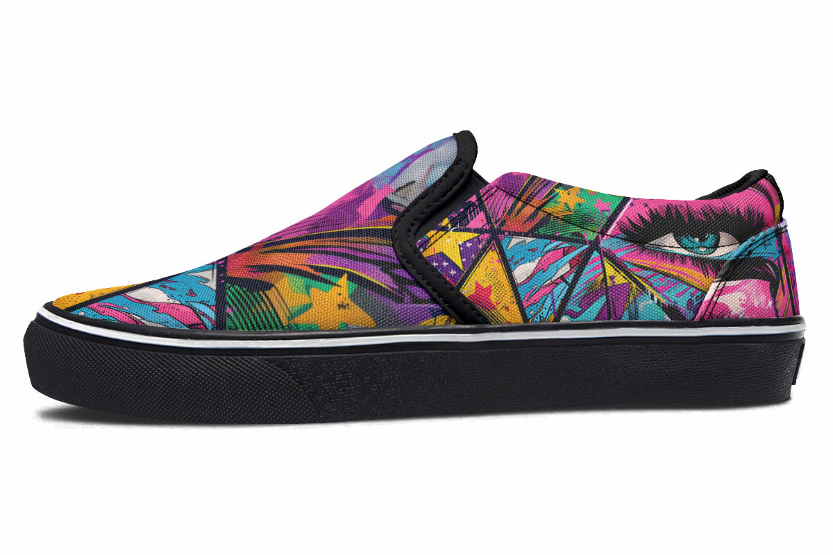 COMIC RISE SLIPONS