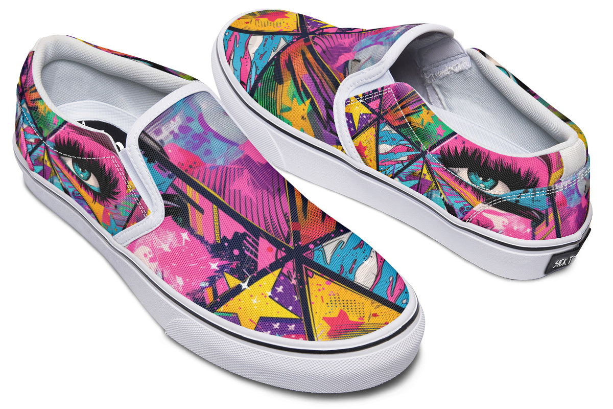 COMIC RISE SLIPONS