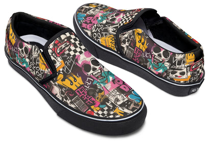 PUNK ROCK SLIPONS