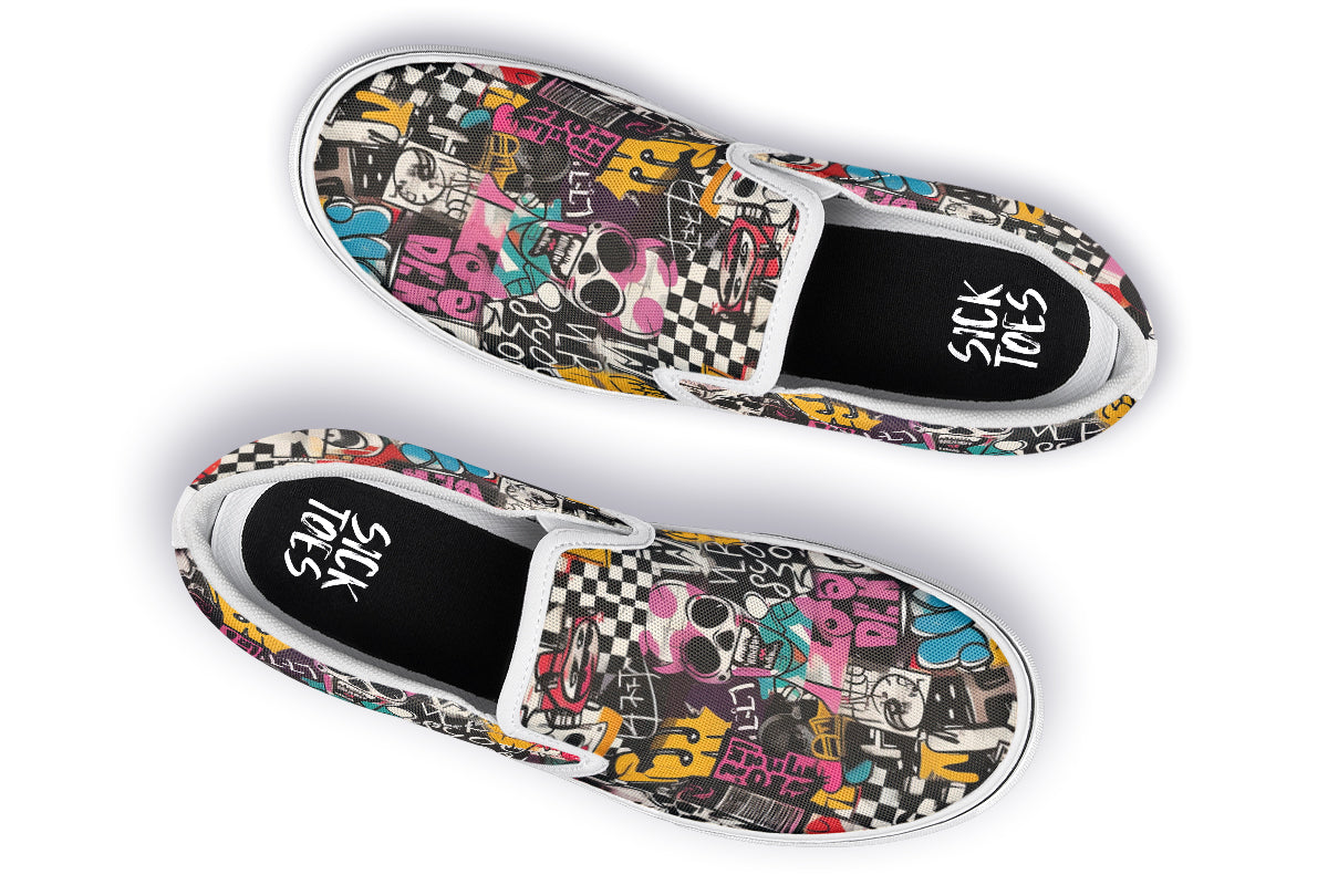 PUNK ROCK SLIPONS