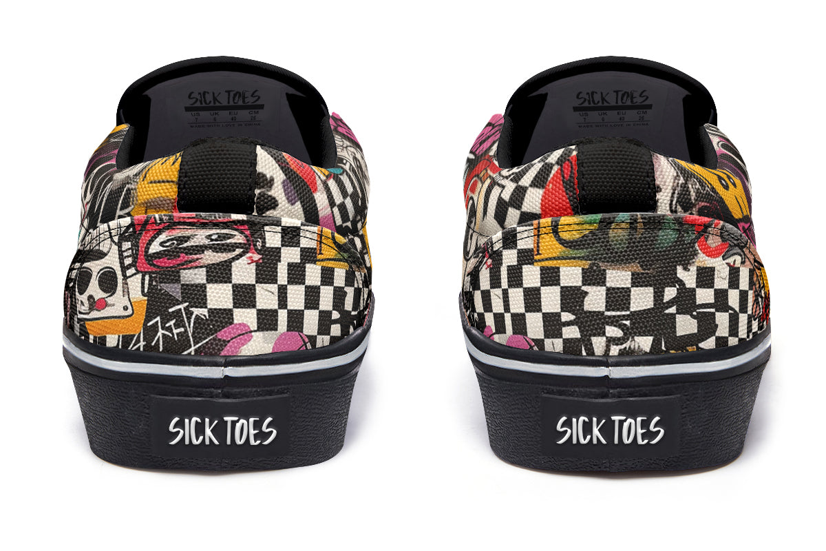 PUNK ROCK SLIPONS